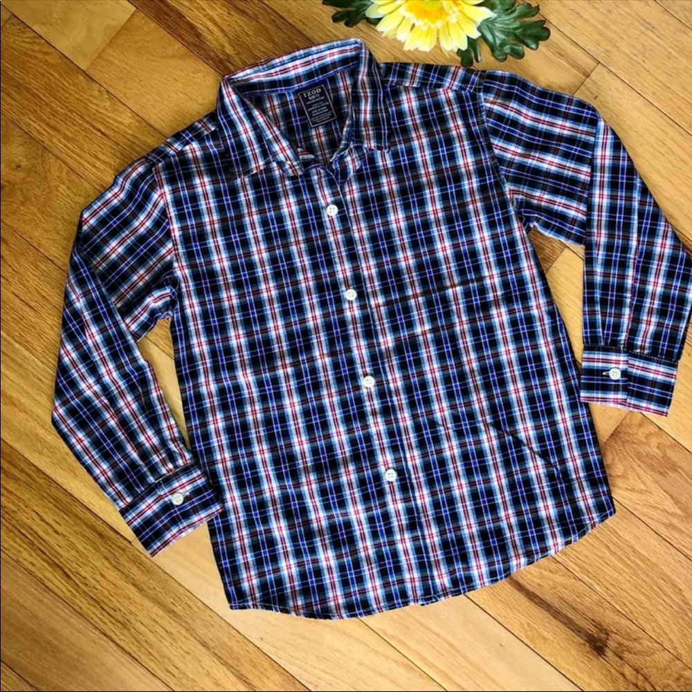 Boys checkered/plaid button down
